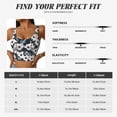 thumbnail image 5 of Sikiie Floral Flowers Blue Print Strappy Sports Bra for Women Padded Push Up Sports Bra Athletic Running Sports Bra Workout Bra Yoga Bra, 5 of 5