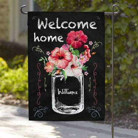 Custom Hibiscus Bouquet Garden Flag, 18" x 12"