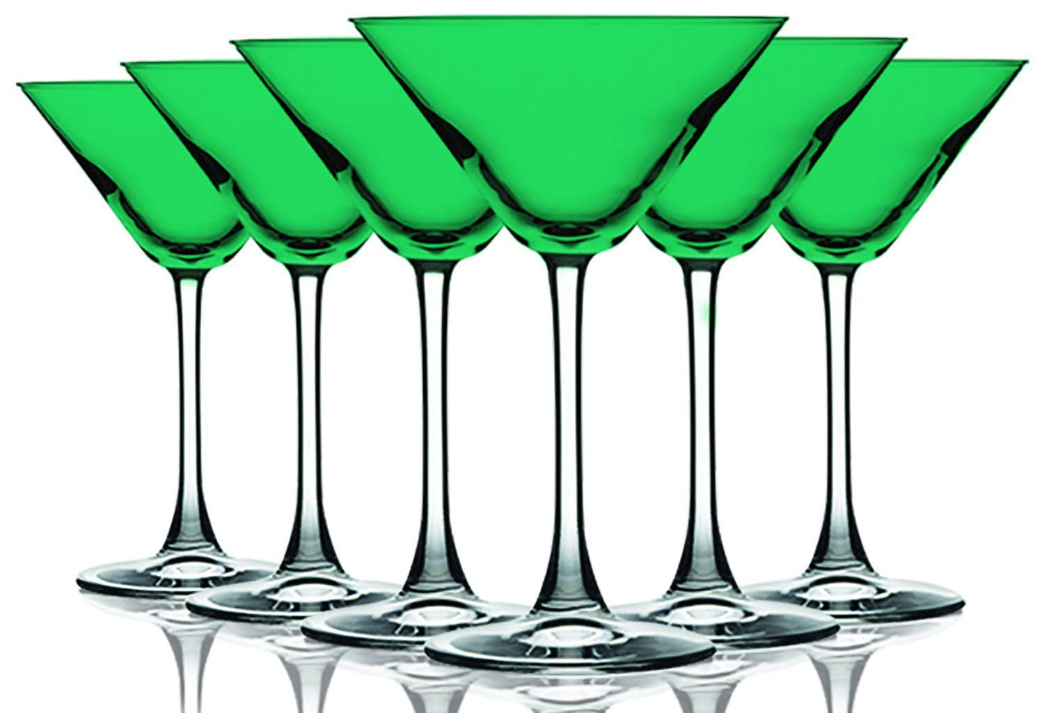 TableTop King 10 oz Martini Wine Glasses, Stemmed Style, Top Accent