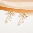 thumbnail image 2 of Bow earrings, women's gold and silver bow earrings, women's bow jewelry, 2 of 7