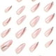 thumbnail image 4 of Paquete de 24 uñas para mujer, ovaladas, multicolores, con purpurina, para verano, herramientas para uñas, pegatinas para uñas de cobertura total, 4 of 5