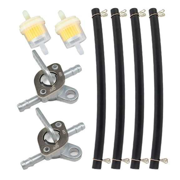 Motorcycle Fuel Shut Off Valve Petcock w/ Fuel Line Filter For 50cc 70cc 90cc 110cc 125cc Scooter ATV Go Kart Pit Dirt Bike