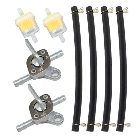 Motorcycle Fuel Shut Off Valve Petcock w/ Fuel Line Filter For 50cc 70cc 90cc 110cc 125cc Scooter ATV Go Kart Pit Dirt Bike