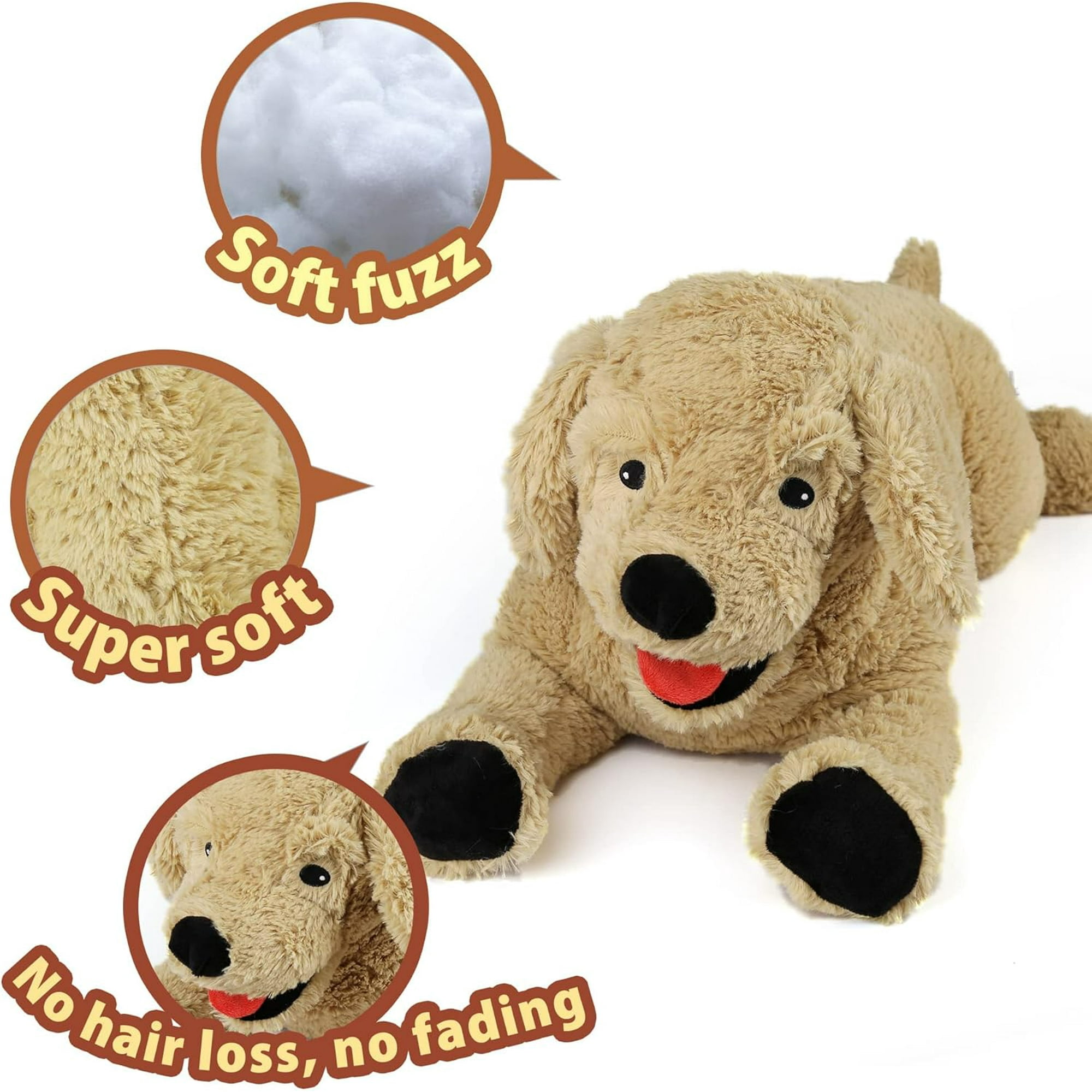 Dog Stuffed Animals Plush 68 cm Soft Cuddly Golden Retriever Plush Toys Large Stuffed Dog Puppy Dog Stuffed Animals Gift for Kids Pets Girls