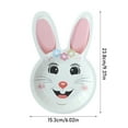 thumbnail image 2 of Easter Bunny Paper Plates, Easter Dessert Plates, Festive Rabbit-Shaped Disposable Tableware for Easter Party Decor and Celebration, 10PCS, 2 of 2