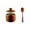 E, variante sur Catégorie de Produit Stockage Alimentaire 2 / Bocal en Acier Inoxydable 304 avec Couvercle en Verre Transparent et Cuillère pour Condiments Café Bonbons et Stockage Gourmet