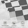 thumbnail image 5 of Yayeee 2 Pack Hand Towels for Bathroom 100% Cotton 16" x 28" Soft Absorbent Kitchen Towel, Black and Gray Plaid Pattern, 5 of 7