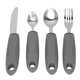 thumbnail image 4 of Juego De Utensilios Adaptables, Vajilla, Cuchillo, Tenedor, Cuchara, Utensilios Adaptables De Acero Inoxidable Con Peso Seguro Y De Goma Antideslizante Para Artritis, 4 of 7