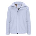 thumbnail image 4 of Sentmoon Waterproof Jacket Plus Size Hooded Neck Long Sleeve Coat for Women Zipper Solid Color Windproof Womens Fall Clothes with Pockets Fall and Winter Comfy for Running and Hiking, 4 of 8