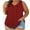 Wine, variant on Womens Plus Size Tank Sleeveless Summer Vacation Beach V Neck Tops Breathable Comfortable Shirts