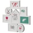 thumbnail image 2 of Decorative Modern Wall Mounted Multi Photo Frame Collage Picture Holder for 8 Pictures Multiple Sized, White, 2 of 7