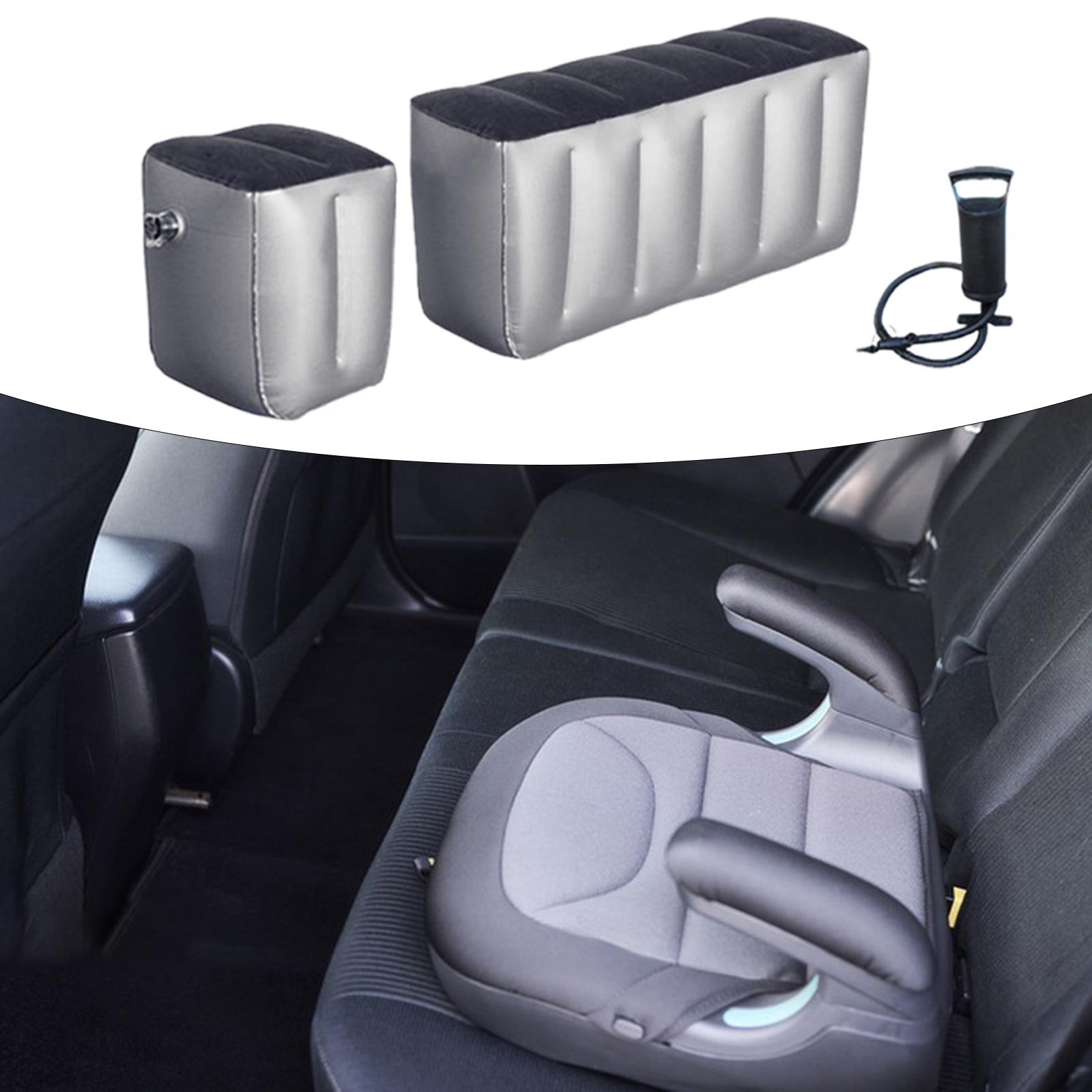 QSTDGVPW 2 Pieces Car Travel Inflatable Mattress Back Seat Gap Pads Air Bed Cushions Straight