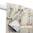 thumbnail image 4 of Easter Swag Valances for Windows 2 Pack, Kitchen Window Curtains 36 Inch Length, Vintage Funny Country Bunny Eggs Cute Bow Beige Privacy Swag Curtains for Living Room/Bathroom with Rod Pocket 36"x36", 4 of 8