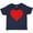 Navy Blue, variant on Inktastic Red Heart Boys or Girls Baby T-Shirt