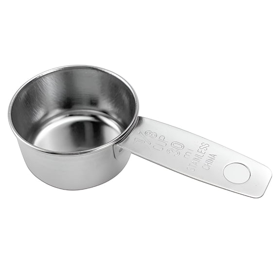 ACDANC Tableware Pot Stainless Steel Steak Cup Ingredient Cup 30Ml Measuring Spoon 8/1 Cup Container French Fries Tomato Spoon