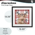 thumbnail image 3 of USA Plaid Highland Cattle Black Framed Print Under Glass, design by Ashley Bradley, 3 of 10
