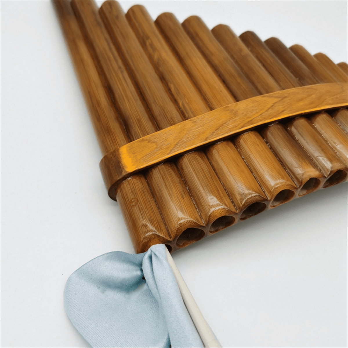 Natural Bamboo Flute,Pan Flute Wind Instrument,Handmade Pan Flute,15 Tones in G Major, Model