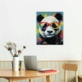 thumbnail image 3 of COMIO Cute Panda Canvas Wall Art Poster Panda Art Print with Glasses Room Bathroom Wall Decor Wall Art Paintings Canvas Wall Decor Home Decor Living Room Decor Aesthetic, 3 of 5