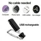 thumbnail image 3 of Miniluz LED suyoo recargable por USB luz de lectura portátil con clip color negro, 3 of 5