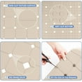 thumbnail image 5 of Shower Mat Non Slip 21"x21" Silicone Foldable Bath Mat with Suction Cups & Drain Holes, Odorless, Eco-Friendly & Durable, Machine Washable Shower Stall Mat for Adults, Seniors Beige, 5 of 5