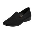 thumbnail image 2 of EKVAHL Women's Orthopedic Slip‑On Loafers, Breathable Soft Mesh Upper Casual Flats, Wide Width Comfort Dress Loafers Black, 2 of 5