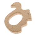 thumbnail image 4 of Forma de dibujos animados Anillos de dentición de madera Mordedores de bebé para masticar Entrenamiento de madera Ardilla Yuyangstore Colgante mordedor de madera, 4 of 8