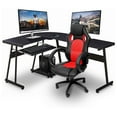 thumbnail image 1 of Ivinta Modern Reversible L Shaped Gaming Computer Desk w/ Keyboard Tray, 1 of 8
