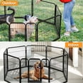 thumbnail image 5 of Heavy Duty Extra Large Dog Playpen Portable Pet Playpen 8 Panels Fold Dog Fence Indoor Outdoor Metal Exercise Pen with Safety Door for Large Dogs, Rabbit, 40 inch, 5 of 7