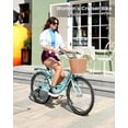 thumbnail image 3 of MOPHOTO 26'' 7 Speed Beach Cruiser Bike Bicycle for Women with Basket & Lock, Lightweight Step Through City Bikes, Commuter Bicycle for Adults Ladies, 3 of 8