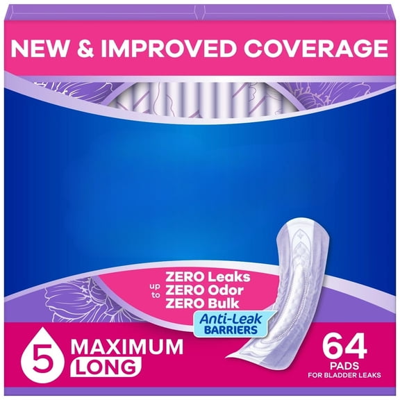 Incontinence Pads - Heavy - Long - 64ct