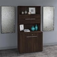 thumbnail image 2 of Pemberly Row Tall Storage Cabinet with Doors in Black Walnut - Engineered Wood, 2 of 7