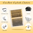 thumbnail image 3 of Kit de extensión de pestañas QUEWEL 320 Lash Clusters 30D+40D 9-16 mm, 3 of 9