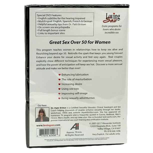 Loving Sex - Never Too Old For Great Sex, Guide for Women Over 50 DVD -  Walmart Business Supplies