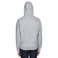thumbnail image 2 of Adult Rugged Wear Thermal-Lined Full-Zip Fleece Hooded Sweatshirt - HTHR GREY/ BLACK - 4XL, 2 of 3