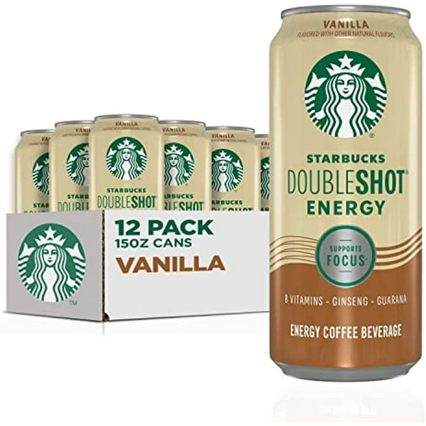 Starbucks Doubleshot Energy Espresso Coffee, Vanilla, 15 Oz Cans (12 ...