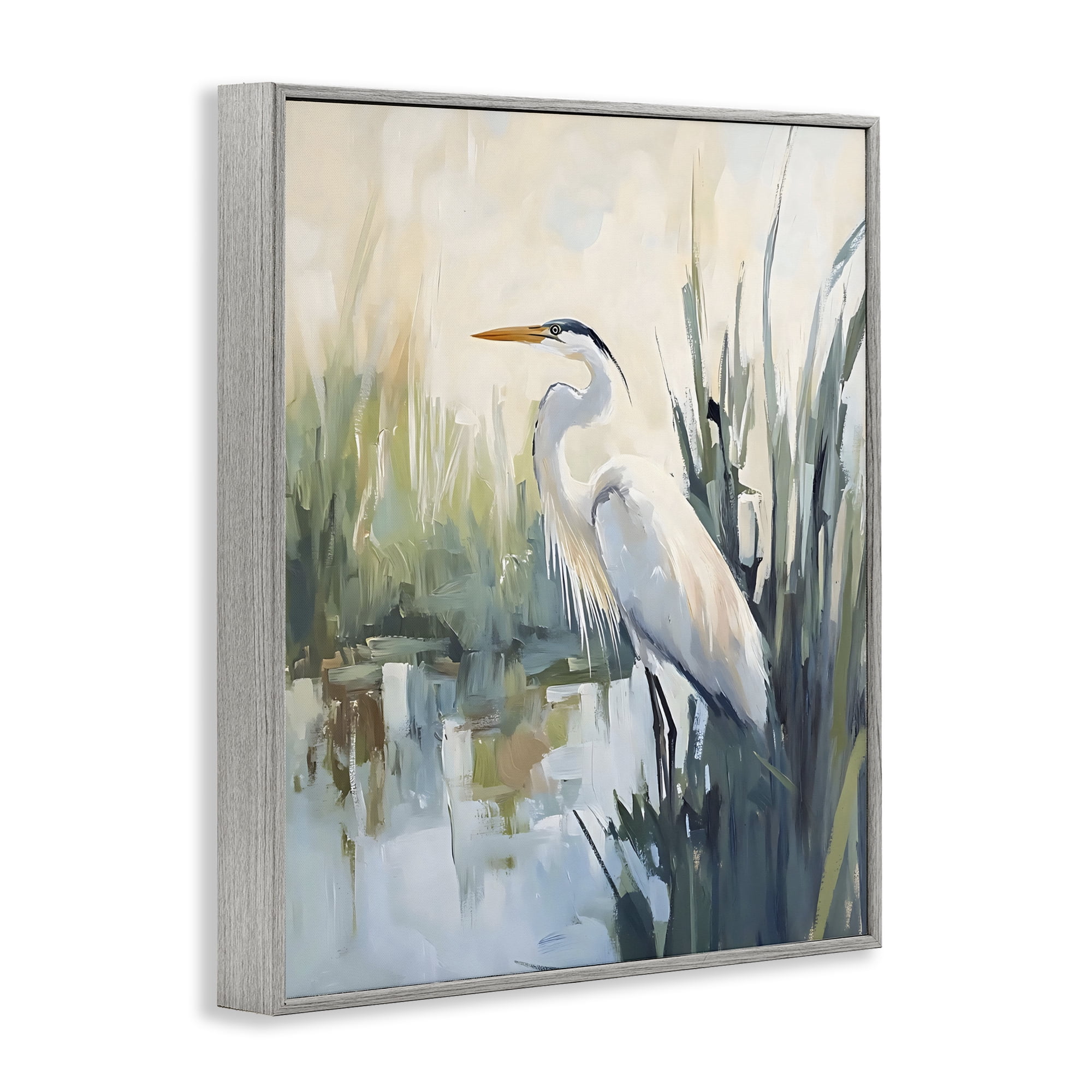 Stupell Industries King Of The Marsh Gray Framed Giclee Art, design by Creative Studio