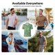 thumbnail image 5 of Balery Colourful Tie Dye Camisa Polo de Hombre con Estampado, de Manga Corta y Tejido Medio, Camisa Tipo Golf Polo-4X-Large, 5 of 6