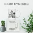 thumbnail image 4 of Koyal Wholesale Funny Retirement Coffee Mug, The Legend Has Retired Ceramic Retirement Mug for Gifts, 11 oz, 1-Pack, 4 of 5