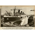thumbnail image 2 of Queen Mary Ocean Liner Ready For Journey Down The Clyde Poster Print By Mary Evans Picture Library, 2 of 4