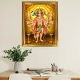 thumbnail image 3 of Peekdee Lord Panchamukhi Hanuman Religious Photo Frame Hindu Wall Hanging Frame With Size 22 x 28 cm For Pooja and Home Décor, 3 of 6