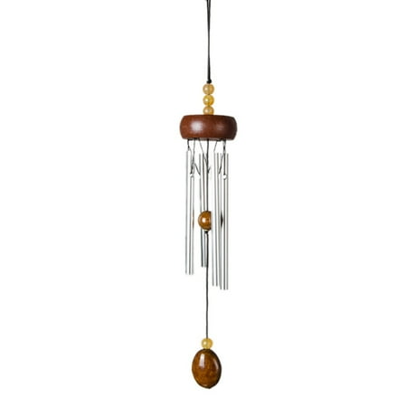 

Mini Wood Solid Aluminum Rod Metal Wind Chime Home Decoration Pendant Door Decoration Car Wind Chime A4