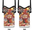 thumbnail image 6 of SEANATIVE Men Women Neoprene Cell Phone Crossbody Purse Case With Removable Adjustable Strap Waterproof Mini Travel Phone Bag for Phone Key, 8 x 4 inch, Cute Cat Christmas Tree Ball Lights, 6 of 7