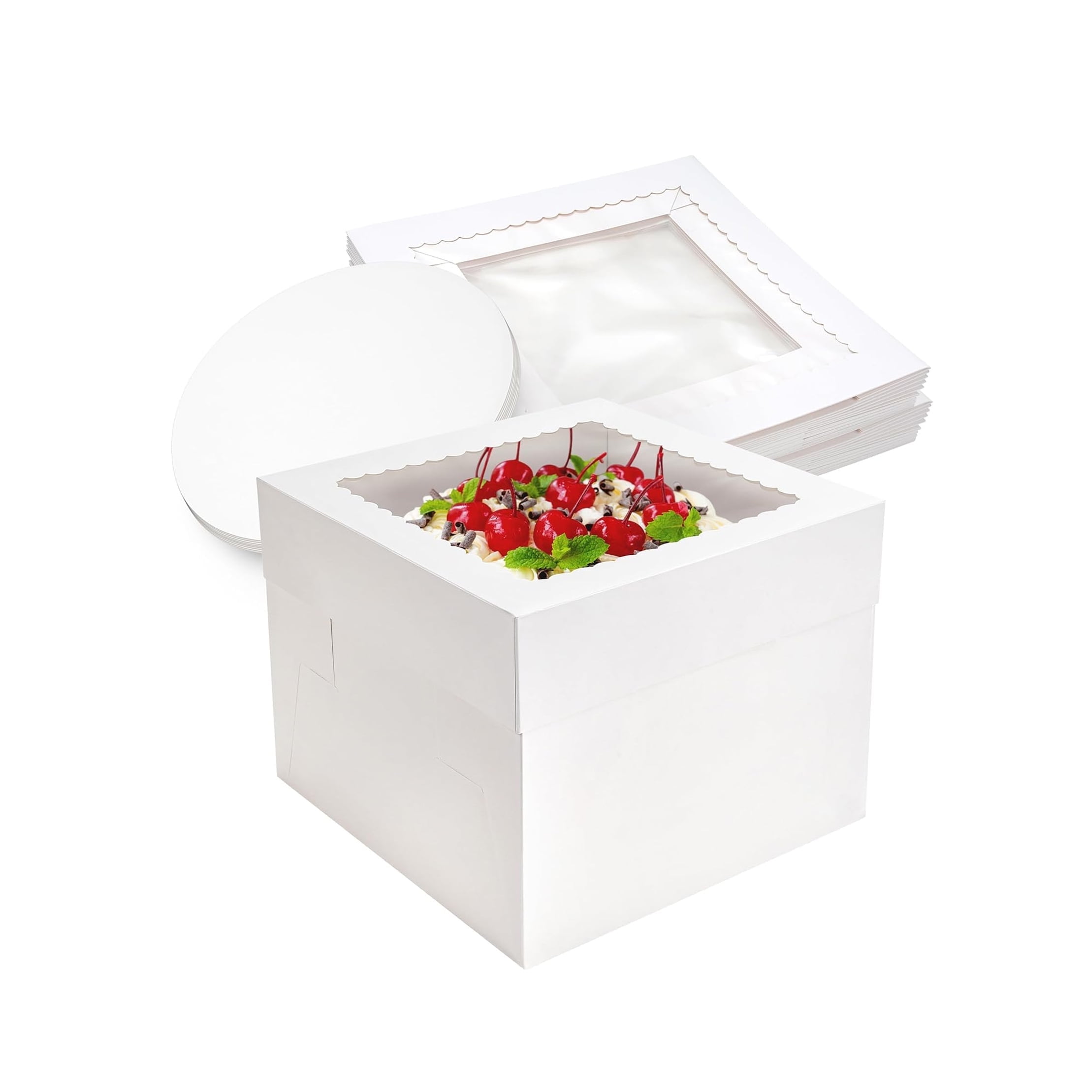 DERZIFUN Blue Charcuterie Boxes With Clear Lids - Set Of 50, 7 - View #4