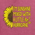 thumbnail image 5 of Wild Bobby, I'm Sunshine Mixed With A Little Hurricane , Inspirational/Christian, Unisex Crewneck Graphic Sweatshirt, Vintage Heather Red, X-Large, 5 of 5