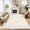 Beige, variant on HIWEAVER Modern Geometric Striped Non Slip Runner Washable 2' x 6' Throw Rug for Hallway Enterway Neutral Indoor Light Gray Carpet