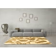 thumbnail image 3 of Ahgly Company Indoor Rectangle Abstract Brown Modern Area Rugs, 2' x 4', 3 of 4