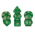 thumbnail image 1 of Ensemble de dés Polyédriques, 7 Pcs dés Acryliques pour Jeux de Table de Rôle RPG Accessoires de Jeu de Table, Vert Émeraude Étincelant, 1 of 6