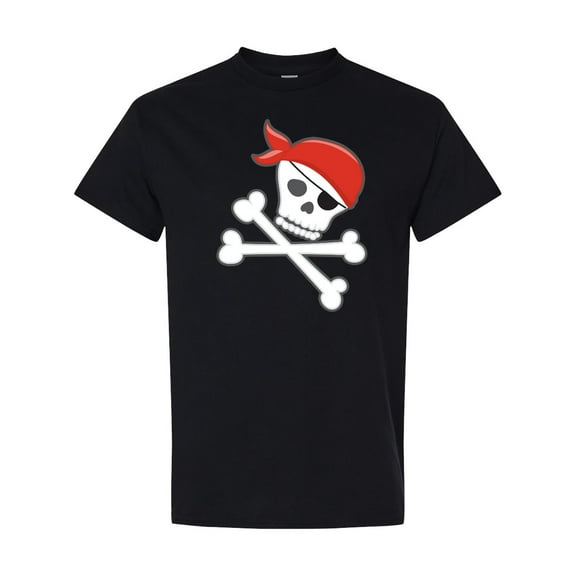Inktastic Pirate Skull and Crossbones T-Shirt