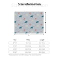 thumbnail image 5 of Naloa Turtles And Shells Flannel Blankets - Thick and Warm Blanket for Winter, Soft Fuzzy Plush King Blanket for All Seasons50"x40", 5 of 6