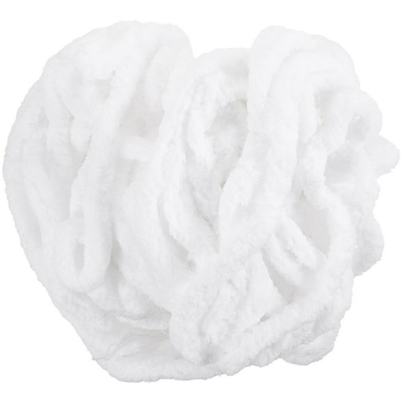 UPOUART Hand-knitting Chenille Yarn for Scarf Knitting Accessories White 0.79X0.79X0.79in 1 Roll